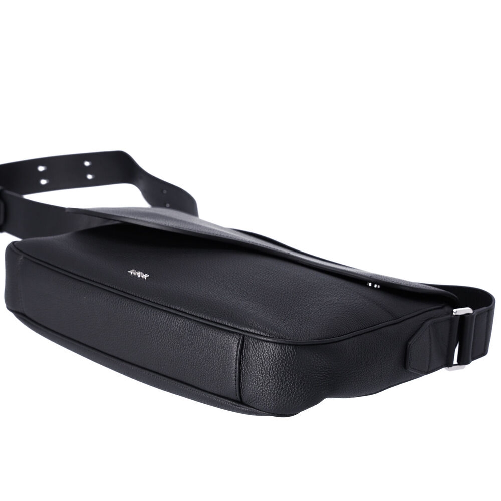 Christian Dior Saddle Messenger Bag Shoulder Bag 1ADME130YMJ Black Leather - Picture 7 of 9